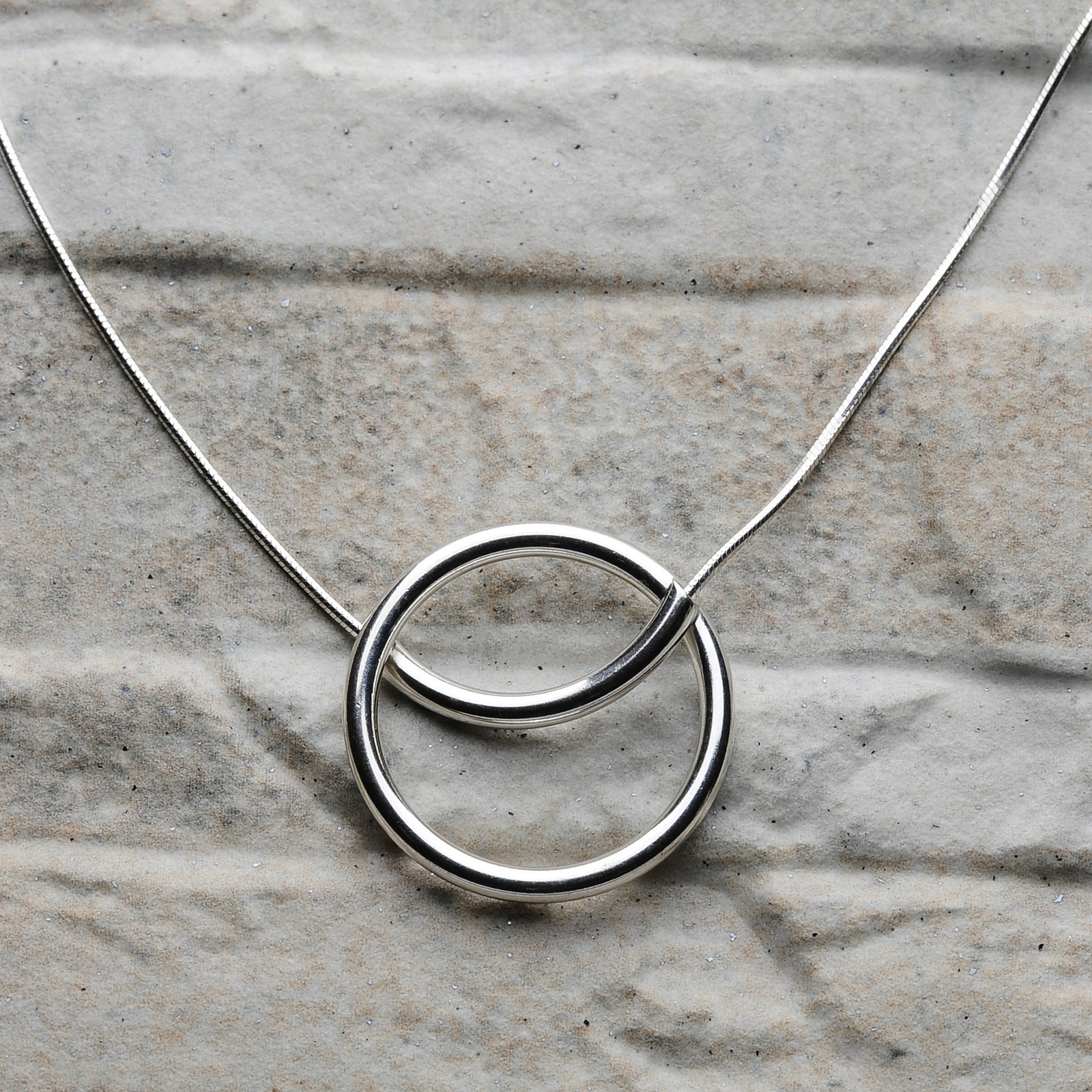 Elli Collana Collana Choker Ciondolo Solitario da Donna in Argento