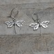 Orecchini pendenti farfalle argento 925