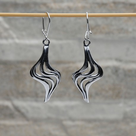 MATERIA SO-33 - Orecchini pendenti in argento Sterling 925, lunghezza 5 x 54 mm, con confezione regalo, in argento Sterling, Kein Edelstein