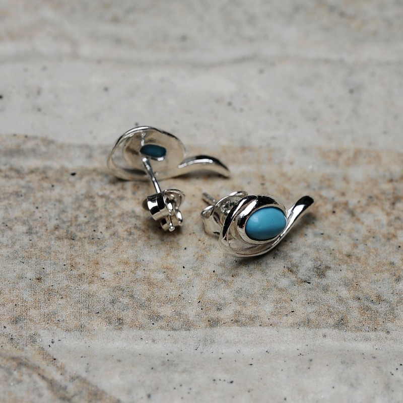 Orecchini a cerchio in argento sterling 925 con smalto nero e ciondolo acchiappasogni - Italia