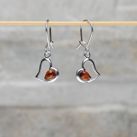 Orecchini in Argento Sterling e Ambra Baltico