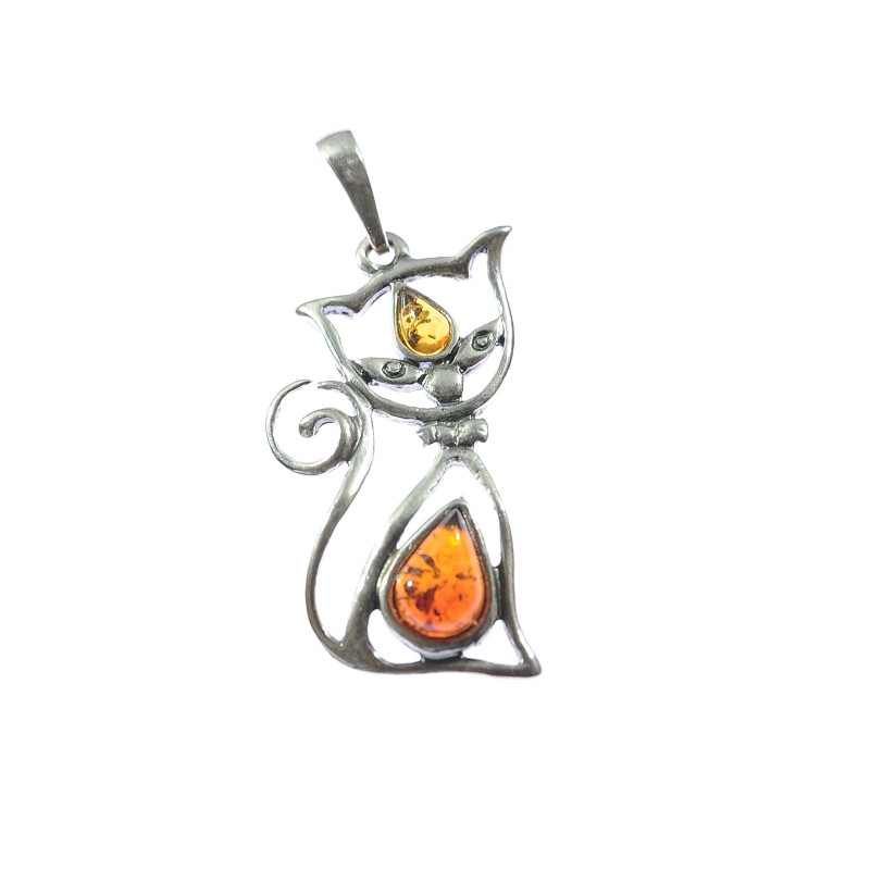Collana Tuscany Silver Con Gatto Seduto – Argento 925 Riciclato, Regolabile 41-46 Cm, Confezione Regalo