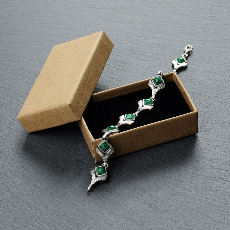 Bracciale in Argento 925 Brunito con Charms Scaramantici – Artigianale