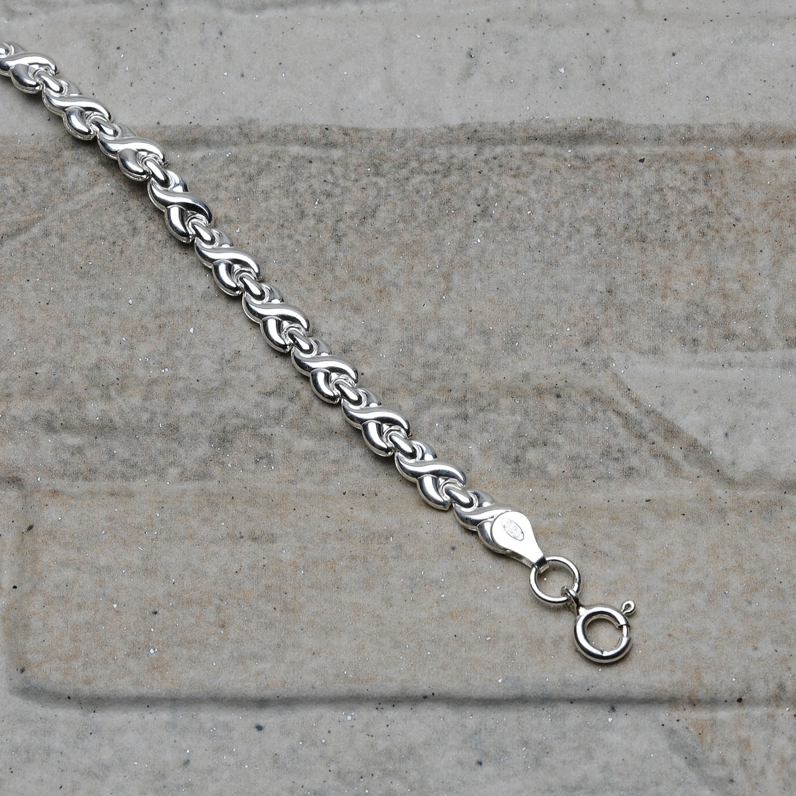 Accurist Particolare Bracciale a Catena 925er Argento IN Accessori L:22 