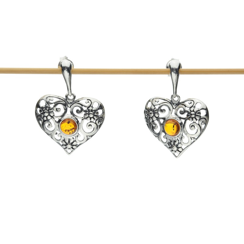 Orecchini A Cuore In Argento 925 Con Battito Inciso, Chiusura A Farfalla, Gioiello Donna Romantico